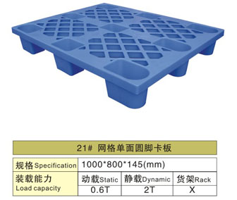 21# 網(wǎng)格單面圓腳塑